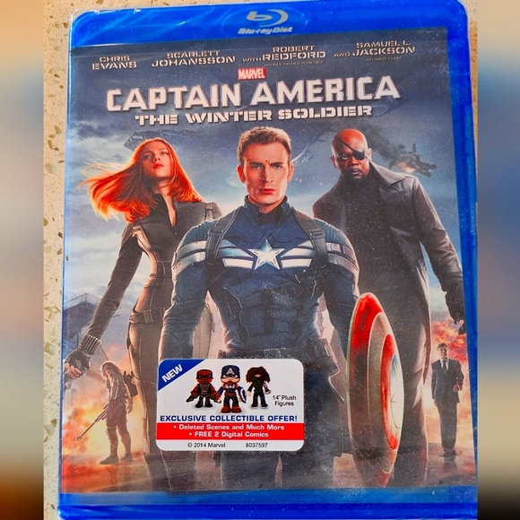 Blu-ray Disc.  Captain America: The Winter Soldier - Picture 1 of 2
